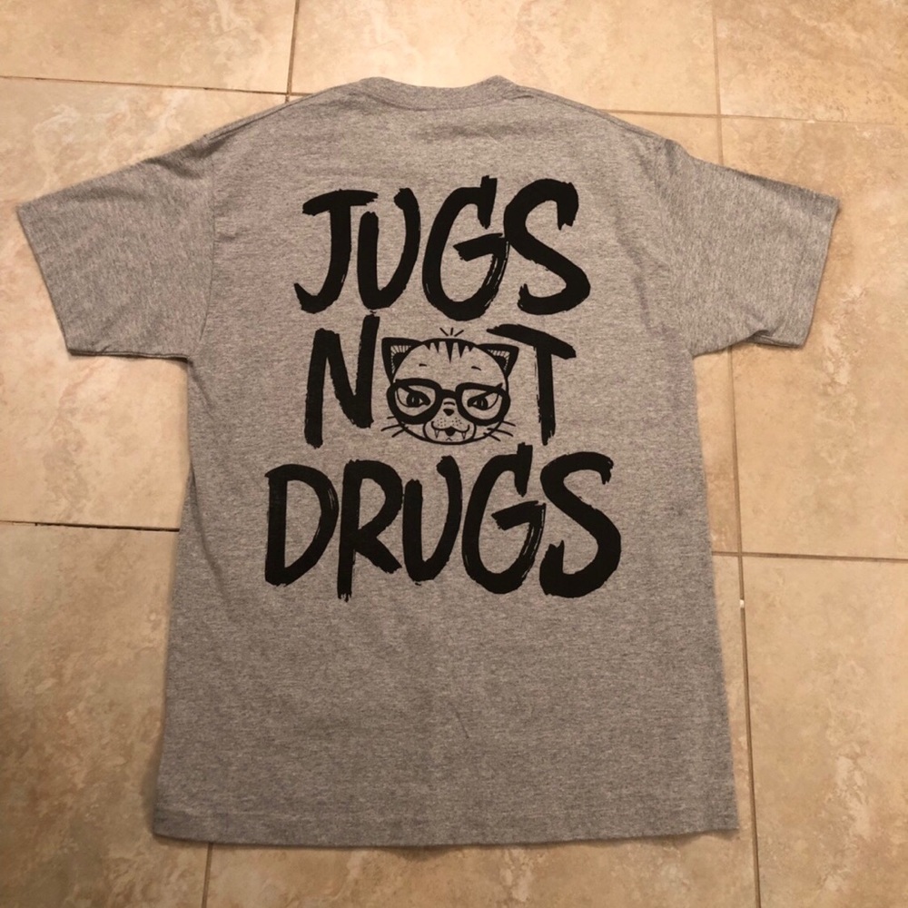 NWOT Rare “Jugs Not Drugs” t-shirt